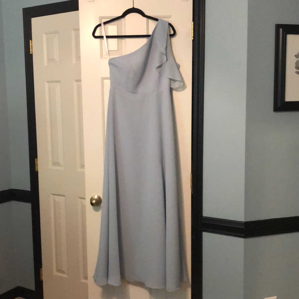 Light blue bridesmaids dress
